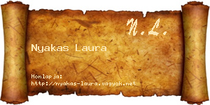 Nyakas Laura névjegykártya