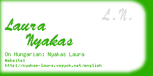 laura nyakas business card